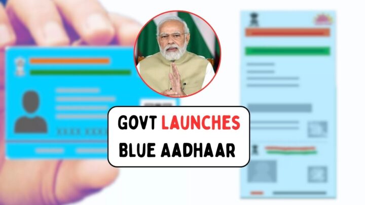 Blue Aadhaar Card